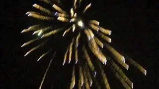 70mm firework. TT to blue effect.