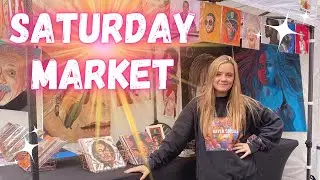 A Typical Day Selling Art at the Saturday Market
