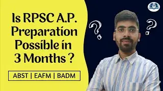 How to Prepare for RPSC College Lecturer in 3 Months | 3 Most Important Points | ABST | EAFM | BADM
