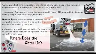 Water: Concrete ABSORBS gallons of water