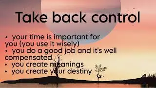Take back control • subliminal