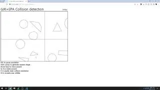 Collision Detection, Contact Manifold Generation (GJK+EPA)