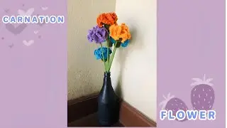 How to Crochet Carnation Flower Tutorial  | Beginner FRIENDLY | Crochet Flowers