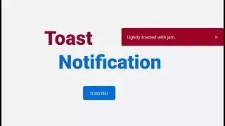 Toast Notification with Progress Bar in HTML CSS & JavaScript