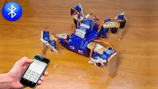🕷РОБОТ ПАУК НА АРДУИНО с управлением по Bluetooth.