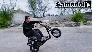 Stunt training on a Honda Dio scooter