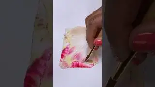 Adding a shadow wet on dry - rose watercolor #watercolorbotanicals