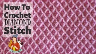 How To Crochet Diamond Waffle Stitch