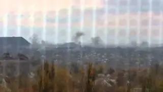 РСЗО ГРАД по Донецку 18.10.14