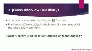 jquery interview questions