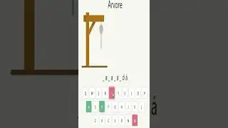 JOGO DA FORCA - CATEGORIA ÁRVORE #shorts