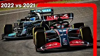 F1 2022 vs F1 2021 Battle for 2 laps in Silverstone Circuit | Assetto Corsa (Mouse Steering)