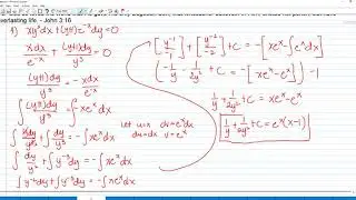 Variable Separable DE Part 3 - Differential Equations