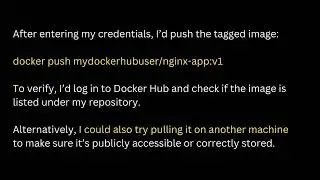 pull an Nginx image, tag it with your repository name, push it to Docker Hub, and verify it | DevOps