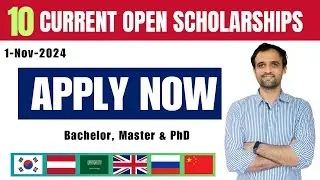 Current open Fully Funded Scholarships for Pakistani Students