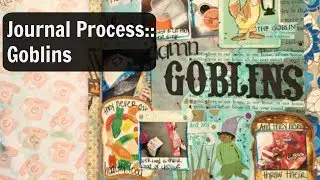Junk Journal With Me: Journal Process Video: Art Journalling
