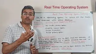 Real time operating system | RTOS |Types of Operating System