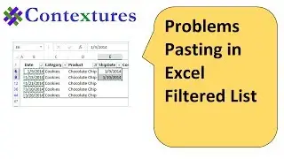 Do Not Paste in Excel Filtered List - Workaround - Sort First