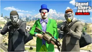 AMAZING GTA 5 ONLINE HEIST (Batman Bank Robbery Parody)