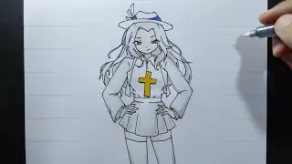 How to draw Rip Indra Chan Blox Fruits