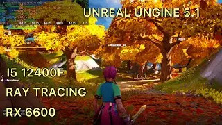 Fortnite RX 6600 i5 12400F RAY TRACING Gameplay | 1080p Epic settings