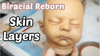 Biracial Reborn Painting | Skin Layers & Building Color | Melissa Ferrante