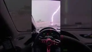 Lightning caught on POV 😳