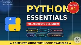 Python Essentials Tutorial for Beginners | Variables, Loops, Functions & More