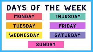 Days of the Week in English 🏴󠁧󠁢󠁥󠁮󠁧󠁿