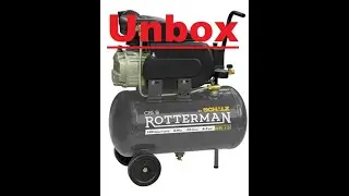 Unbox compressor de ar Schulz Rotterman - Meu primeiro compressor, liguei ele veja o que aconteceu.