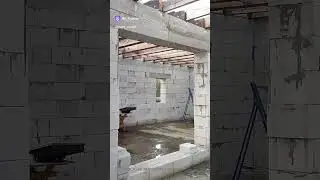 Мощные монолитные перемычки в доме из газобетона, своими руками 👍