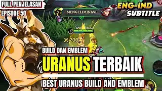 URANUS GAMEPLAY || BUILD DAN EMBLEM URANUS TERBAIK || URANUS BEST BUILD 2024.MLBB/MOBILE LEGENDS