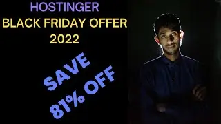 Hostinger Black Friday Offer 2022- 81% Discount🔥🔥🔥