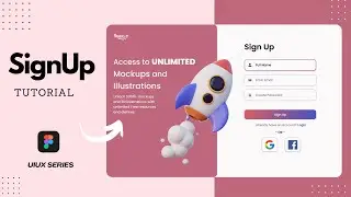 How to create Login/SignUp Page  | Daily UI Design Figma Tutorial for Beginners