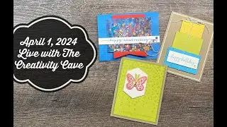 April 1, 2024 LIVE with The Creativity Cave!!