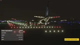 A320 neo Departure from Dubai International by night - MS Flightsimulator 4K
