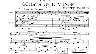 Herbert Howells - Violin Sonata No. 3 in E Minor, Op. 38