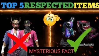 TOP 5 RESPECTED AND RARE ITEMS IN FREEFIRE || IT WILL NEVER RETURN IN FUTURE