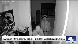 Tarzana home break-in captured on surveillance video
