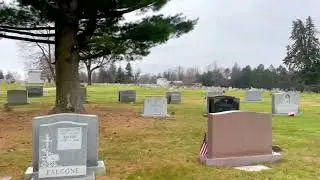 Mom and Charlottes grave site finding it 2