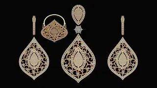 3d Jewelry Pendant Sets CAD Designs