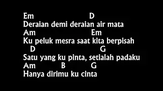 Chord & Lirik Dermaga Biru Dari Em - Thomas Arya Cover