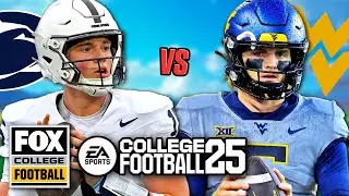 Penn State vs. West Virginia: Big Noon Kickoff | College Football 25 Simulation 🍿🎮