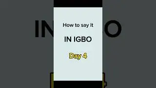 How to say (How about you?) in Igbo 🤔😉🤓 #igbo  #learnIgbo #igboamaka
