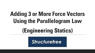 Adding 3 or More Force Vectors Using the Parallelogram Law - Engineering Statics (L01-3)