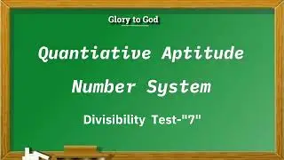 Divisibility Test - "7"  #shorts #rrb #ssc #aptitude #tnpsc #ntpc