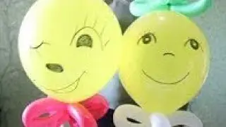 Букет из смайликов Круглые шары ШДМ