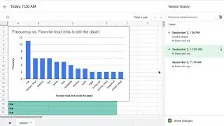 Google Sheets: Restoring a prior version