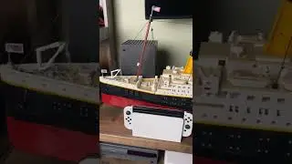 How big is the Lego Titanic? Size compared to Switch OLED, Xbox X, and PS5