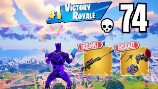 74 Elimination BLACK PANTHER Solo vs Squads WINS Full Gameplay (Fortnite Chapter 5 Season 1)!